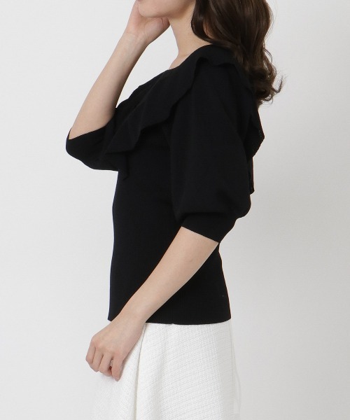 「WILLSELECTION」 7分袖ニット MEDIUM オフホワイト レディース_画像7