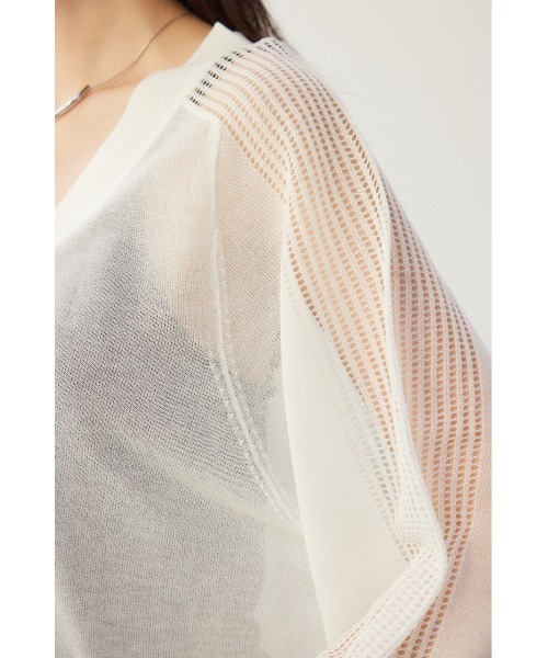 「crie conforto」 ニットカーディガン FREE レッド レディース_画像8