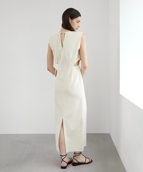 「LA PEAU DE GEM」 ノースリーブワンピース FREE ブラック レディース_画像6