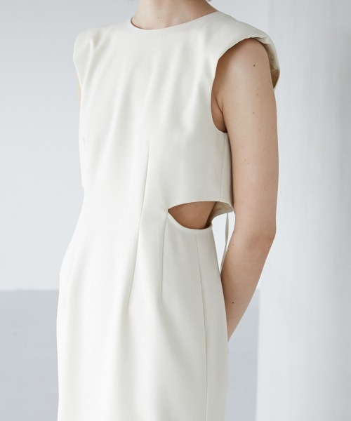 「LA PEAU DE GEM」 ノースリーブワンピース FREE ブラック レディース_画像7