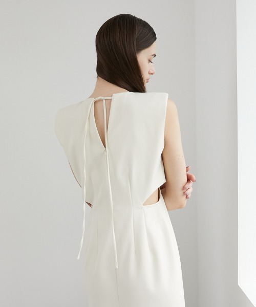 「LA PEAU DE GEM」 ノースリーブワンピース FREE ブラック レディース_画像8