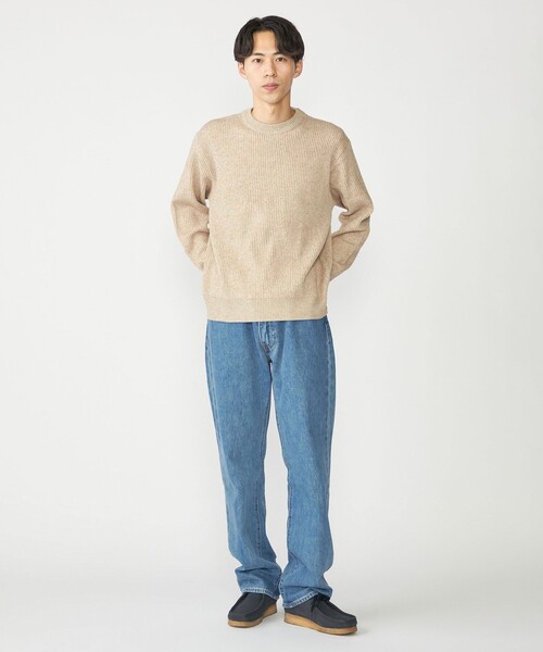 ベージュ 長袖ニットセーター SHIPS（シップス） 長袖ニット MEDIUM ベージュ メンズ : ZOZOTOWN