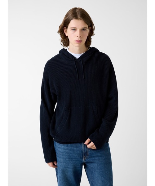 セーター ニット GUESS JEANS Long Sleeves Star Hoodie Sweater ニットトップス パーカー メンズ