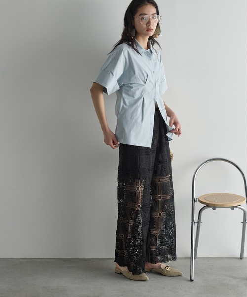 「THE YOn」 イージーパンツ FREE ホワイト レディース_画像6