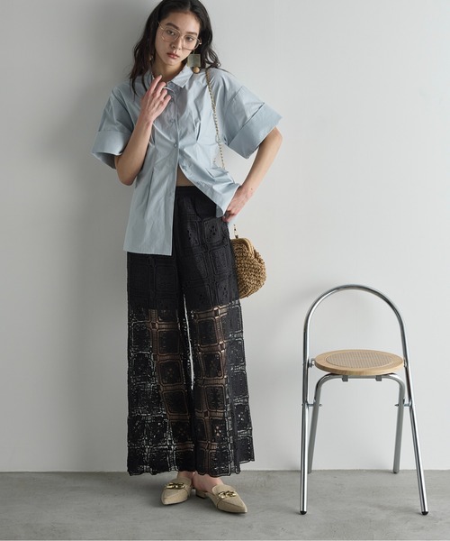 「THE YOn」 イージーパンツ FREE ホワイト レディース_画像8