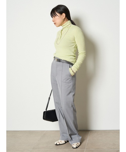 「MIESROHE」 長袖ニット FREE ライトブルー レディース_画像3