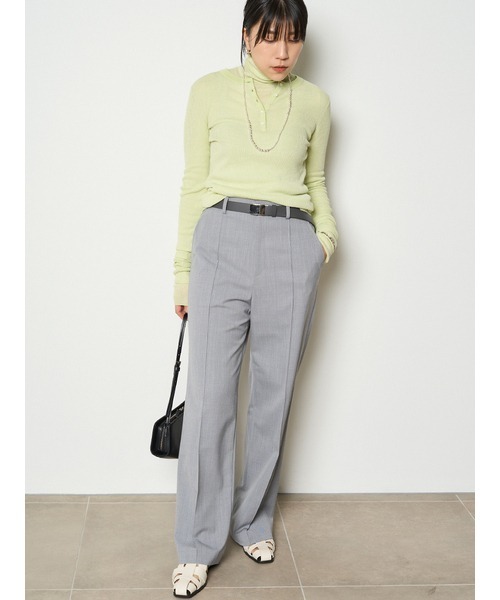 「MIESROHE」 長袖ニット FREE ライトブルー レディース_画像4