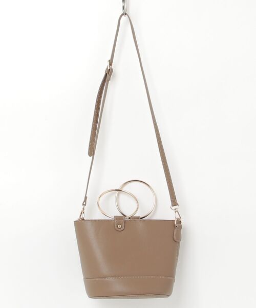 NANO universe（ナノ・ユニバース） 2WAYバッグ - ベージュ レディース