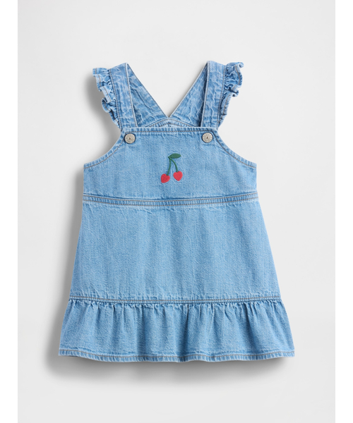 GAP（ギャップ） ベビー服 ロンパース デニム チェリー ワンピース