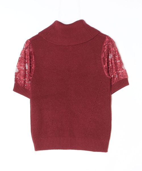 「31 Sons de mode」 半袖ニット 36 レッド レディース_画像2