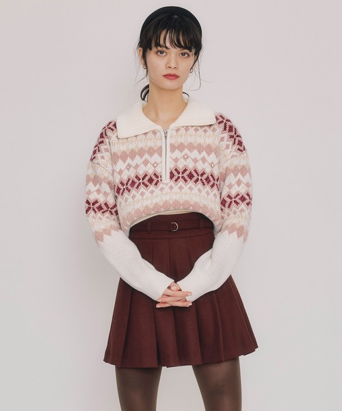 ノルディックビジューニット COCO DEAL】ノルディックビジューニットレディースファッションの