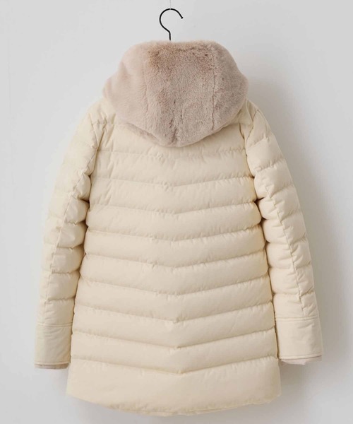 ダウンコート ダウンジャケット 「YOSOOU/ヨソオウ」2way Fur Liner Hood Coat/2ｗayファーライナーフードコートの画像