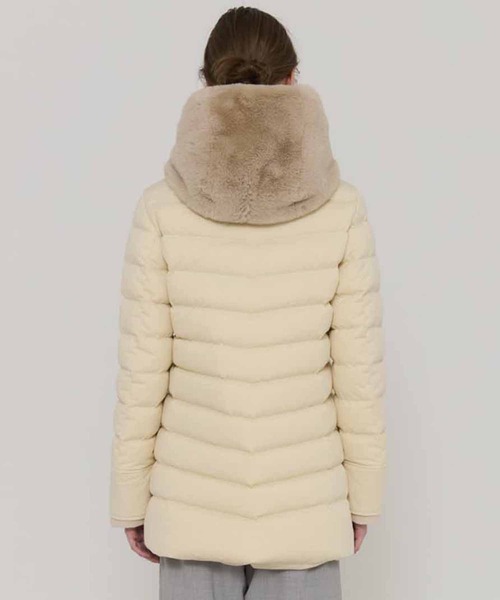 ダウンコート ダウンジャケット 「YOSOOU/ヨソオウ」2way Fur Liner Hood Coat/2ｗayファーライナーフードコートの画像