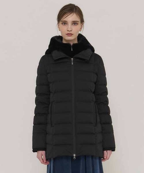 ダウンコート ダウンジャケット 「YOSOOU/ヨソオウ」2way Fur Liner Hood Coat/2ｗayファーライナーフードコートの画像