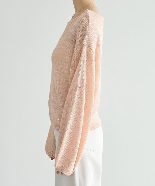 「meilmada」 長袖ニット FREE ベージュ レディース_画像6