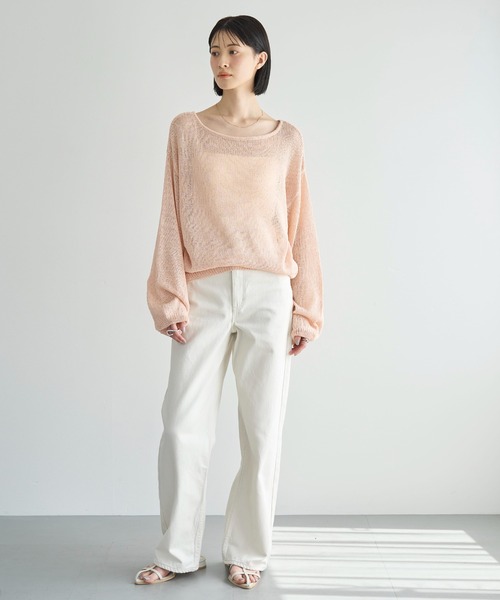 「meilmada」 長袖ニット FREE ベージュ レディース_画像8