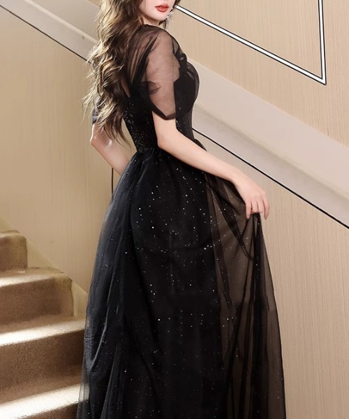 ドレス YUGA_YGMC 　Sequined decollete dress_9