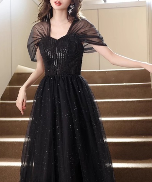 ドレス YUGA_YGMC 　Sequined decollete dress_10
