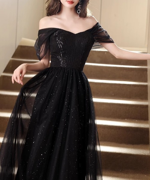 ドレス YUGA_YGMC 　Sequined decollete dress_12
