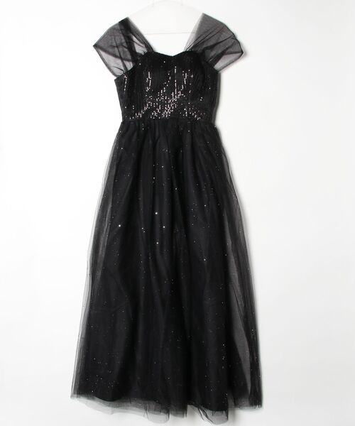 ドレス YUGA_YGMC 　Sequined decollete dress_17