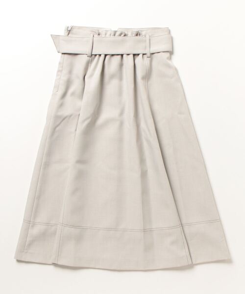 「TRUDEA」 フレアスカート SMALL ベージュ レディース_画像2