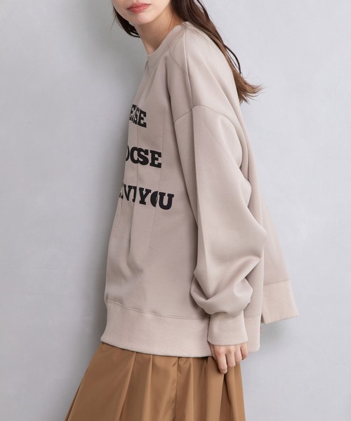 「MARECHAL TERRE」 長袖カットソー MEDIUM チャコールグレー レディース_画像2