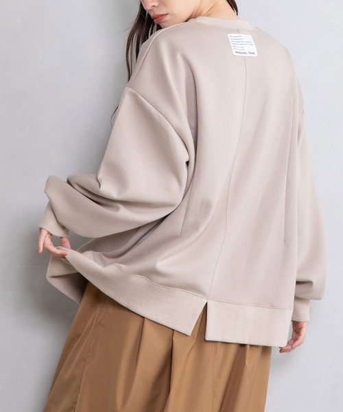 「MARECHAL TERRE」 長袖カットソー MEDIUM チャコールグレー レディース_画像3