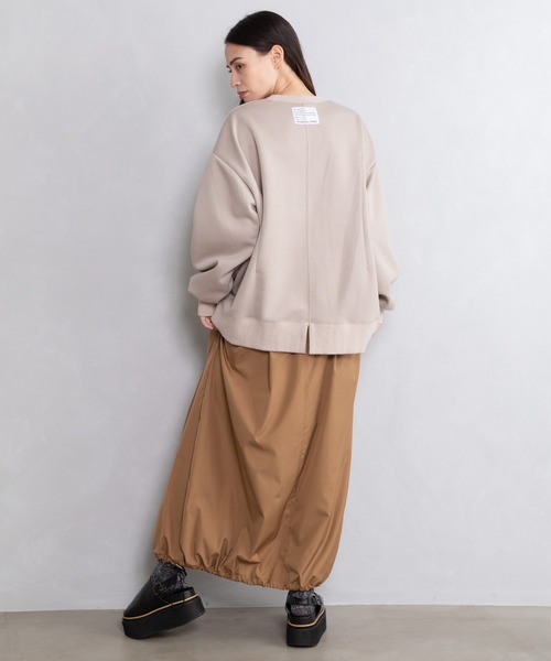 「MARECHAL TERRE」 長袖カットソー MEDIUM チャコールグレー レディース_画像4