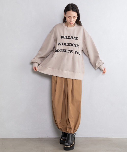 「MARECHAL TERRE」 長袖カットソー MEDIUM チャコールグレー レディース_画像5