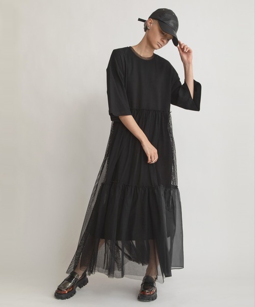 「AULA AILA」 ドッキングワンピース 0 グレー レディース_画像6