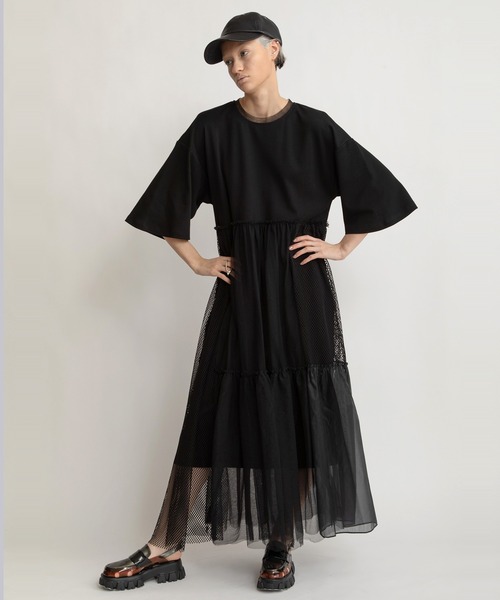 「AULA AILA」 ドッキングワンピース 0 グレー レディース_画像9