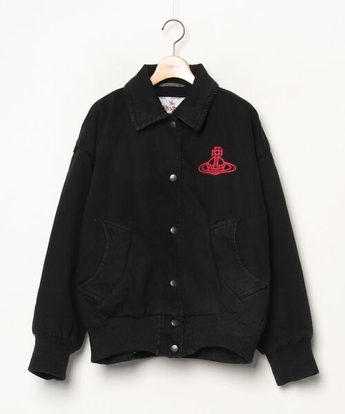 Vivienne Westwood red label」 刺繍デニムジャケット M ブラック 