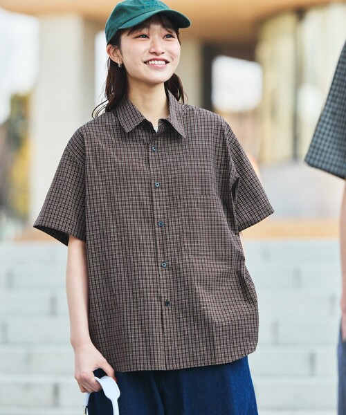 FREAK'S STORE（フリークスストア） 半袖シャツ LARGE ブラウン メンズ