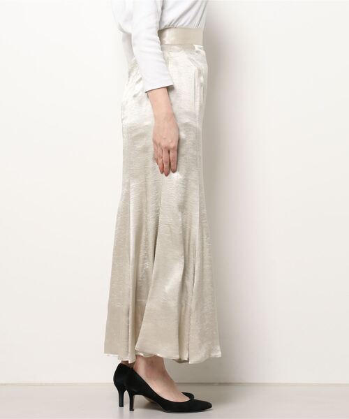 「LAGUNAMOON」 フレアスカート SMALL ライトグレー レディース_画像2