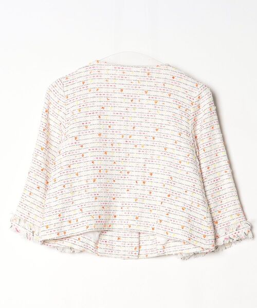 「VICKY」 ノーカラージャケット 1 ホワイト レディース_画像2