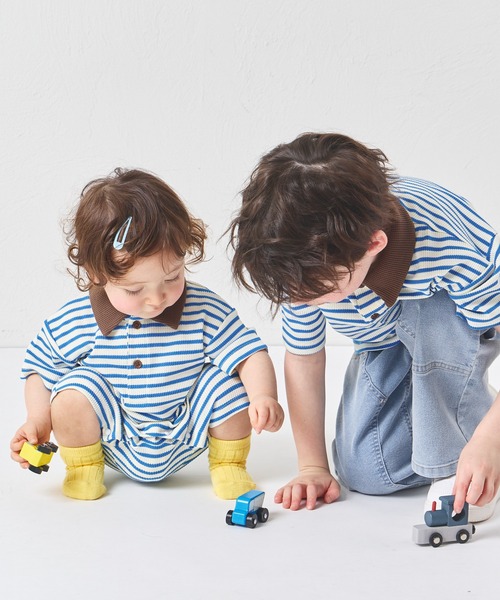 MEER.新品】ビックポケットロンパース キッズのロンパースファッション