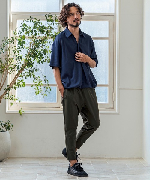 Magine（マージン） ポロシャツ 半袖 mhs2546- Poly Knit Skipper Neck