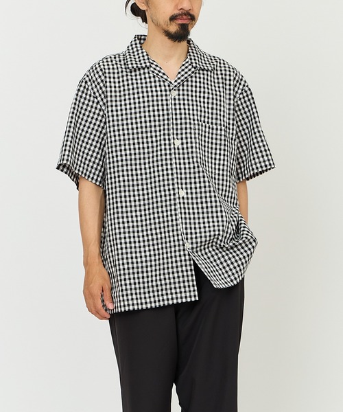 KAVU（カブー） シャツ Gingham OP Shirts/ギンガム オープンカラー