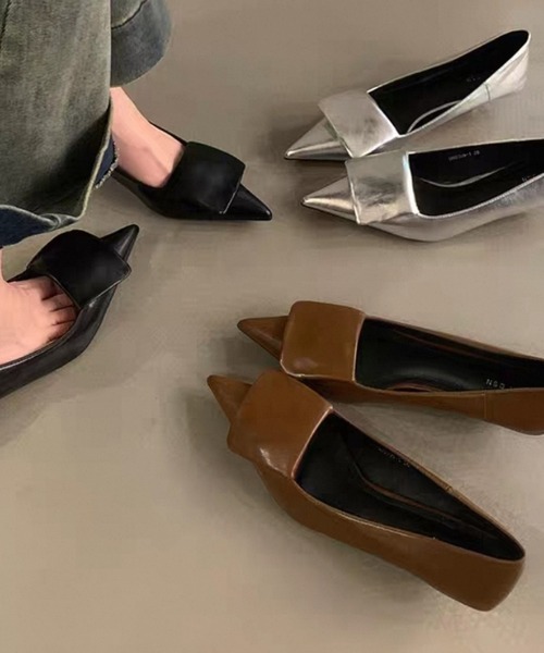 「SMILE ORCHID」 フラットパンプス 39 シルバー レディース_画像6