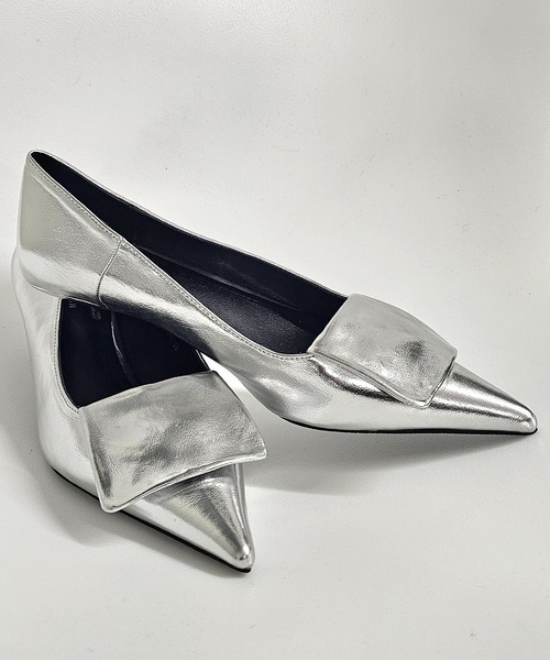 「SMILE ORCHID」 フラットパンプス 39 シルバー レディース_画像7