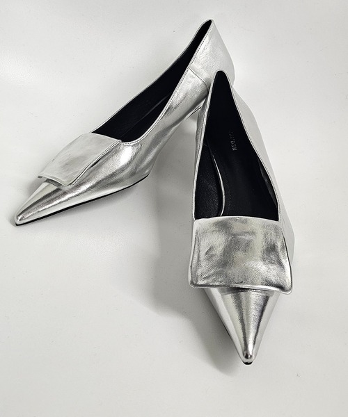 「SMILE ORCHID」 フラットパンプス 39 シルバー レディース_画像8