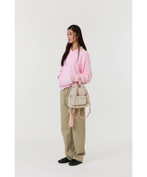 emis デイバック リュック NYLON COLOR-BLOCK BACKPACK レディース