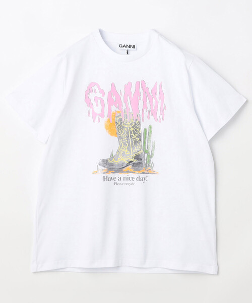 GANNI（ガニー） tシャツ 半袖 レディース : ZOZOTOWN Yahoo!店 - 通販