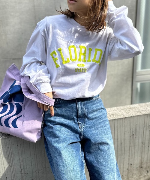 「mi via loca」 長袖カットソー X-LARGE オートミール レディース_画像8