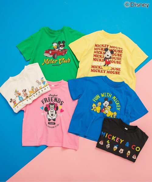 ディズニー キッズ Tシャツ まとめ売り 10枚 ミッキー他 Disney（ディズニー） tシャツ 「リンク」「ディズニー」ミッキー