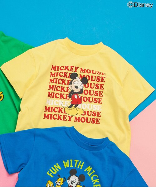 Disney（ディズニー） tシャツ 「リンク」「ディズニー」ミッキー