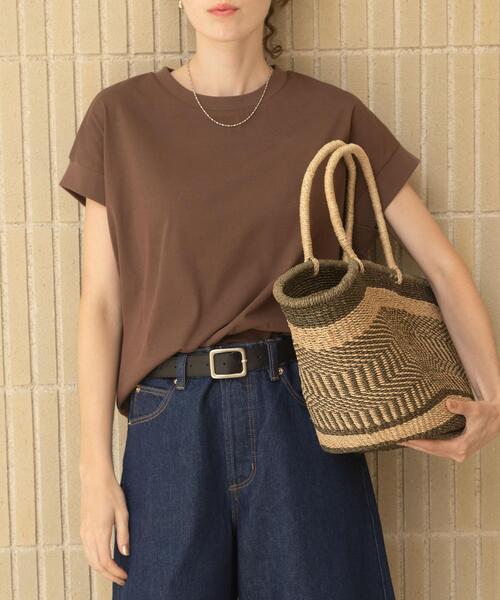 tシャツ UVカットクールタッチフレンチTシャツ レディースの画像