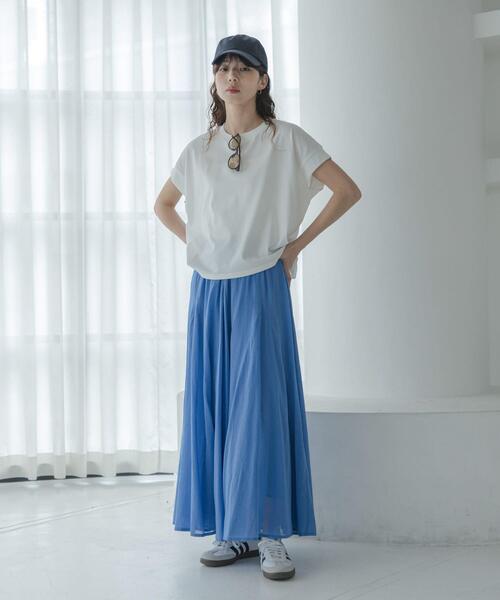 tシャツ UVカットクールタッチフレンチTシャツ レディースの画像
