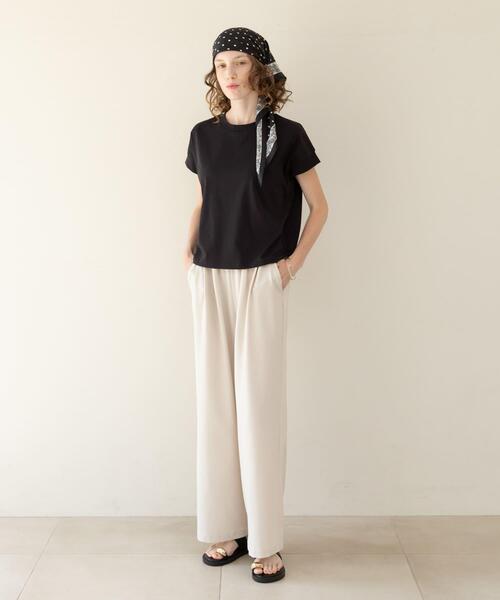 tシャツ UVカットクールタッチフレンチTシャツ レディースの画像