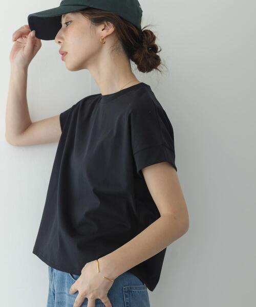 tシャツ UVカットクールタッチフレンチTシャツ レディースの画像